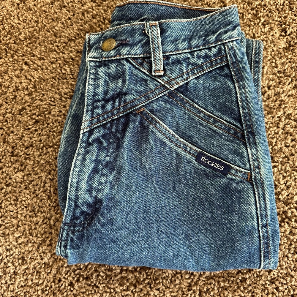 ⚡️VINTAGE BAREBACK ROCKIES JEANS⚡️ New condition!! MADE IN USA 🇺🇸
